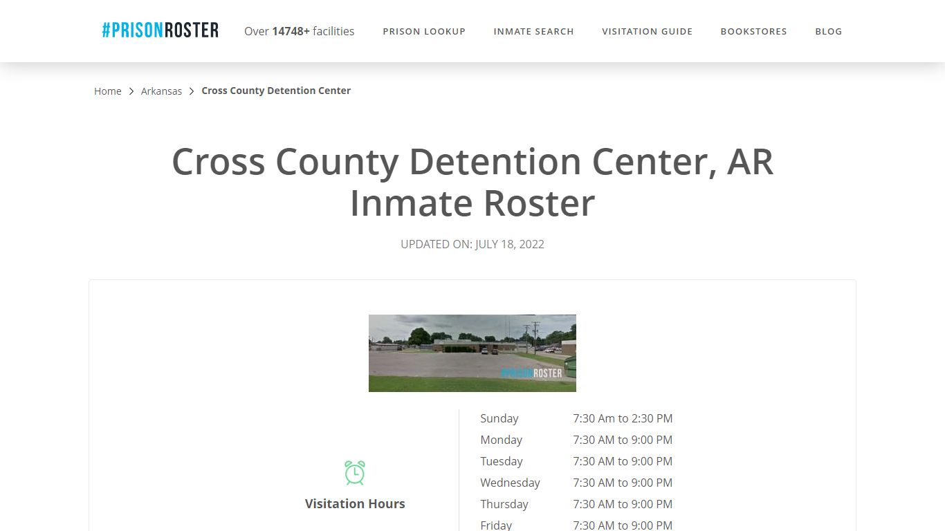 Cross County Detention Center, AR Inmate Roster