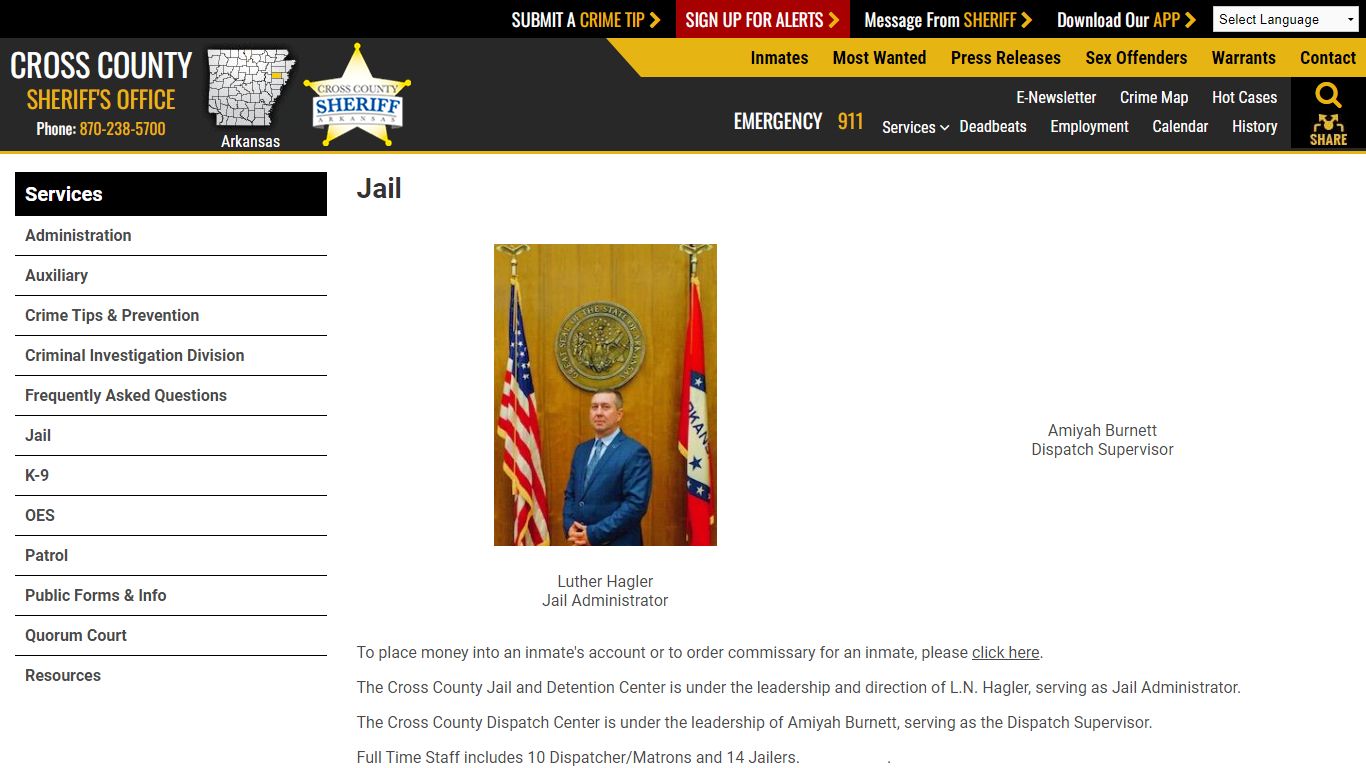 Jail - Cross County Sheriff AR